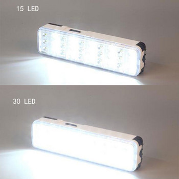 LED Αδιάβροχος φακός έκτακτης ανάγκης mini 30 LED 2 Λειτουργία επαναφορτιζόμενη λάμπα φωτός έκτακτης ανάγκης για κατασκήνωση στο σπίτι σε εξωτερικό χώρο