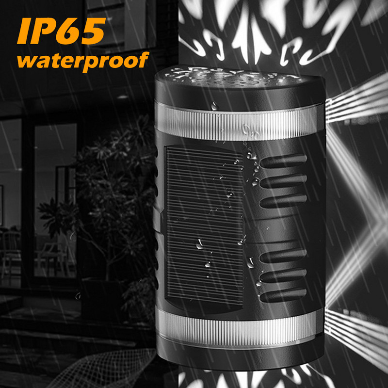 Lampă solară de perete de exterior cu LED Mobilier de grădină rezistent la apă Lumina soarelui Grădină cu energie solară Mașină de spălat perete Balcon Decor de grădină