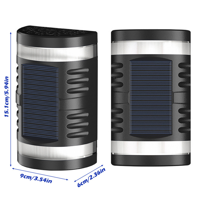 Lampă solară de perete de exterior cu LED Mobilier de grădină rezistent la apă Lumina soarelui Grădină cu energie solară Mașină de spălat perete Balcon Decor de grădină