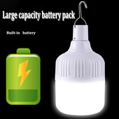 LED аварийни светлини USB външна преносима закачаща се акумулаторна лампа за палатка Барбекю Лампа за къмпинг Начало Декорация за вътрешен двор Веранда Градина