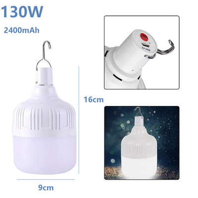 LED аварийни светлини USB външна преносима закачаща се акумулаторна лампа за палатка Барбекю Лампа за къмпинг Начало Декорация за вътрешен двор Веранда Градина