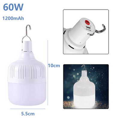 LED аварийни светлини USB външна преносима закачаща се акумулаторна лампа за палатка Барбекю Лампа за къмпинг Начало Декорация за вътрешен двор Веранда Градина