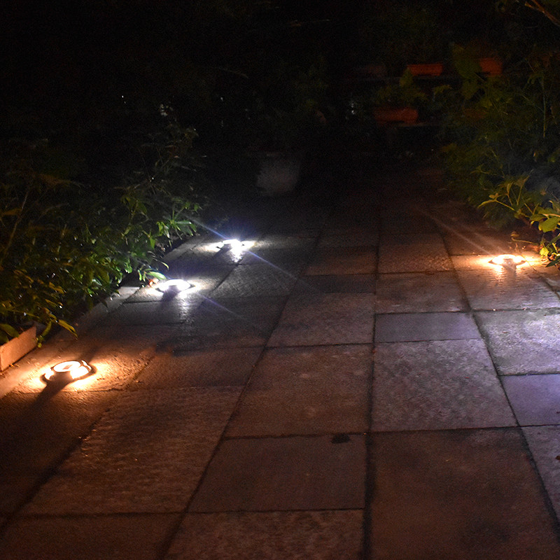 Saules LED dokstacijas ceļa klāja ceļa tapu veidotāja gaismas ūdensnecaurlaidīgas drošības gaismas lampa āra piebraucamā ceļa celiņa pagalma dārza pakāpiena lampa