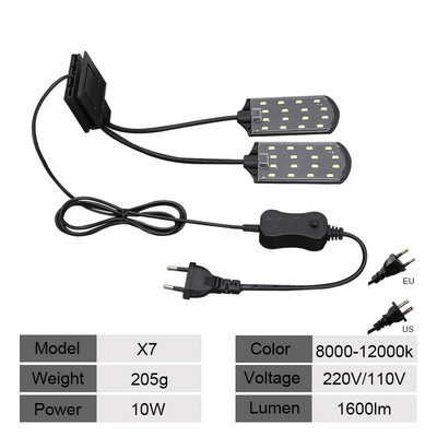 Led akváriumi fény távirányító színes változó akváriumi lámpa vízi fény tereprendezés akril vízálló fény búvárlámpa