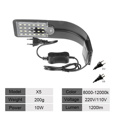 Led akváriumi fény távirányító színes változó akváriumi lámpa vízi fény tereprendezés akril vízálló fény búvárlámpa