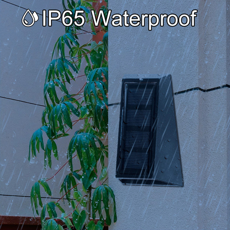 Lumini solare de perete RGB Ip65, impermeabile, în aer liber, care schimbă culoarea, decorarea grădinii, lampă solară, lumină de gard, scară.