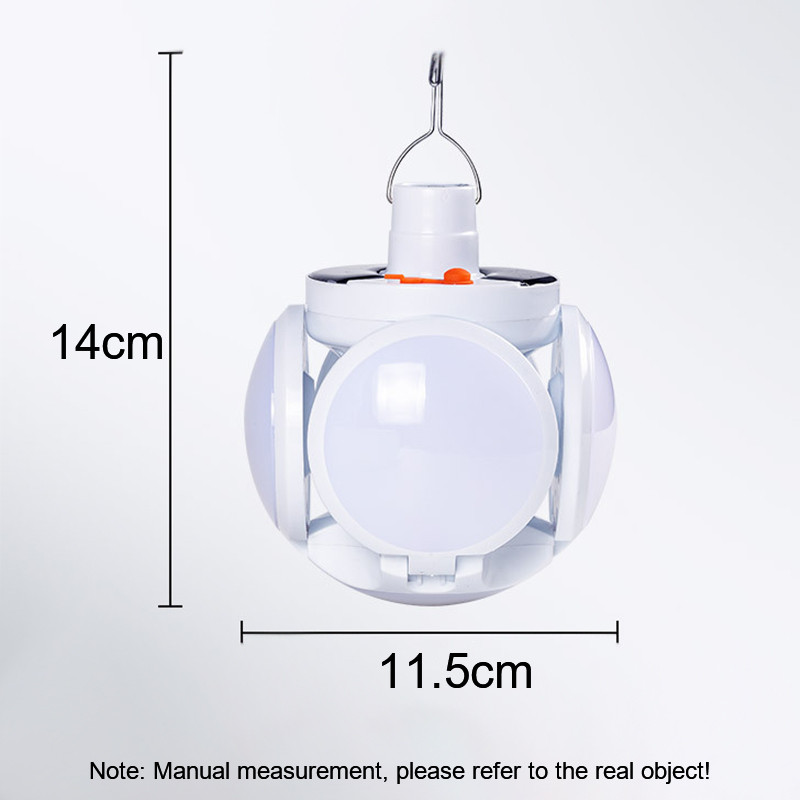 Avarinės šviesos saulės šviesos diodų lauko lempa vandeniui atspari kempingo sulankstoma šviesa, nešiojama saulės įkrovimo kiemo sodo prožektoriai