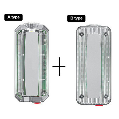 Червена синя светлинна LED аварийна предупредителна светлина Полицейска щипка за рамо Фенерче Външно бягане Водоустойчива акумулаторна защитна работна лампа