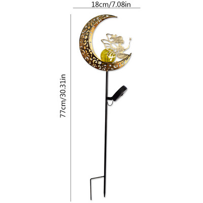 Led napelemes lámpák kültéri vízálló holdtündér gyeplámpák kerti napelemes lámpák az ösvényhez tájkép udvari kert dekorációhoz