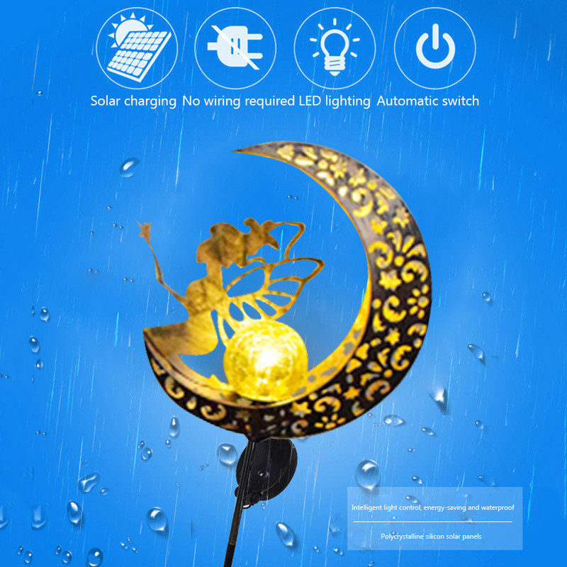 Led napelemes lámpák kültéri vízálló holdtündér gyeplámpák kerti napelemes lámpák az ösvényhez tájkép udvari kert dekorációhoz