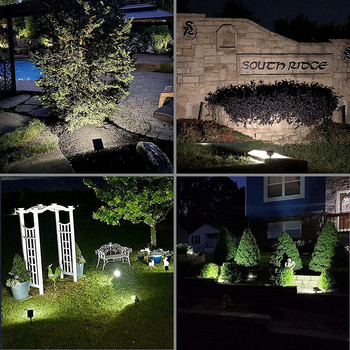 48 LED слънчеви осветителни тела за тревни площи Външни пейзажни прожектори IP65 Водоустойчиви модернизирани слънчеви захранвани стенни лампи Вила Декоративна градина