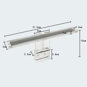 NICLUX LED лампа за аквариум Fish Tank Lamp Plantas Grass Aquatic Plant Lamp Аквариумна скоба Лампа Crawler Box Lighting Clip-on Lam