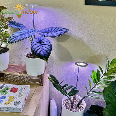 USB fitolampas augalams Angel Ring Grow Light su laikmačio valdymu DC5V LED viso spektro fito lempa, skirta kambarinių gėlių sodinukams