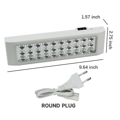 30 LED-i mitmefunktsiooniline taaslaetav LED-turvalamp 2 režiim kodulaagri välitingimustes avariivalgustus voolukatkestuse jaoks
