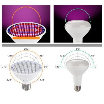 Led Grow Light Grow Lamp Φωτισμός εσωτερικού χώρου Hydroponic Growth LightE27 Phytolamp for Plant Lamp Λαμπτήρας πλήρους φάσματος Grow Tent Lights