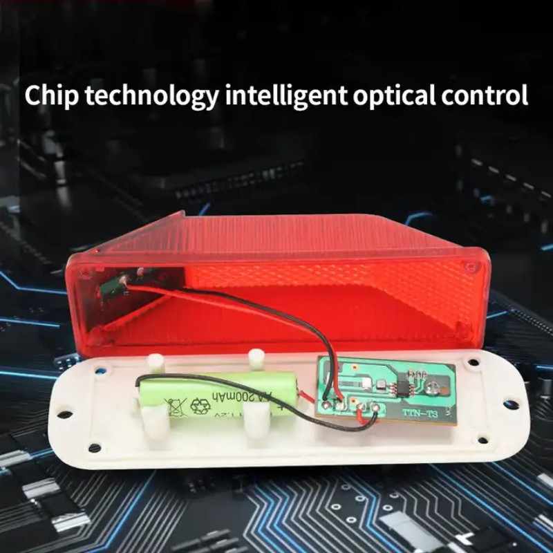 Lampă de avertizare solară LED Trafic Siguranța rutieră Lumină intermitentă pentru mașină Lumină de urgență Impermeabil Condus Contur Parapet Lumini de obstacol