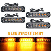 1gab Led Strobe brīdinājuma gaisma Lēti Strobe Režģis Mirgojošs Lightbar Kravas automašīnas Auto bākugunis Dzintara luksofors 12V 24V Auto Gaisma