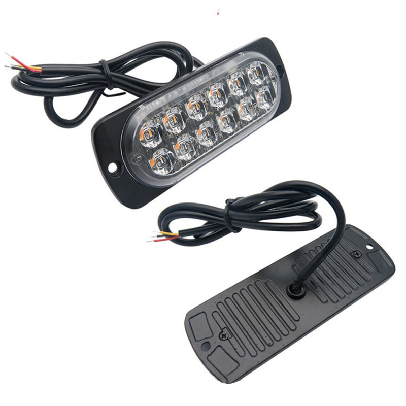 1gab Led Strobe brīdinājuma gaisma Lēti Strobe Režģis Mirgojošs Lightbar Kravas automašīnas Auto bākugunis Dzintara luksofors 12V 24V Auto Gaisma