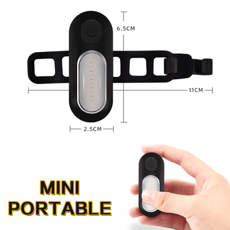 LED sarkana zila policijas gaisma ar klipsi USB uzlādējams plecu mirgojošs Uzmanību Avārijas brīdinājums Drošības COB lāpas velosipēda aizmugurējais lukturis