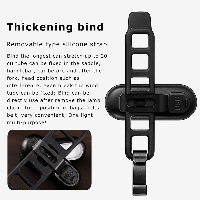 LED sarkana zila policijas gaisma ar klipsi USB uzlādējams plecu mirgojošs Uzmanību Avārijas brīdinājums Drošības COB lāpas velosipēda aizmugurējais lukturis