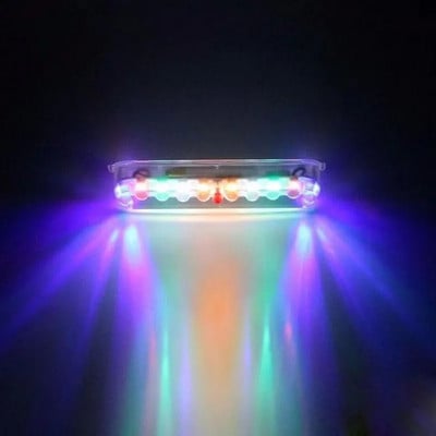 Слънчева LED кола против сблъсък отзад Светлина за предупреждение против сблъсък Окабеляване Безплатна светлина Сензор за вибрации Мигаща светлина за дишане