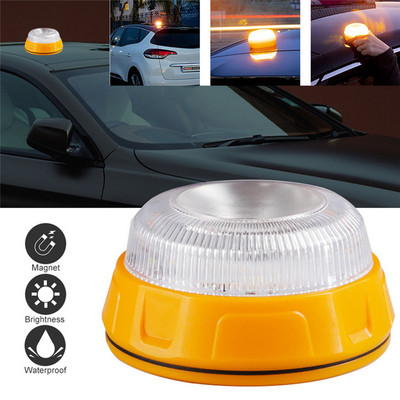 LED V16 Lumini de avertizare pentru siguranța traficului Lampă de lucru cu LED Iluminat în aer liber Lumini SOS de urgență pentru mașină Faruri magnetice pentru mașină