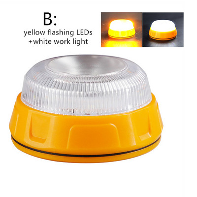 LED V16 saugaus eismo įspėjamieji žibintai LED darbo lempa Lauko apšvietimas Automobilio avariniai SOS žibintai Magnetiniai automobilio švyturėliai