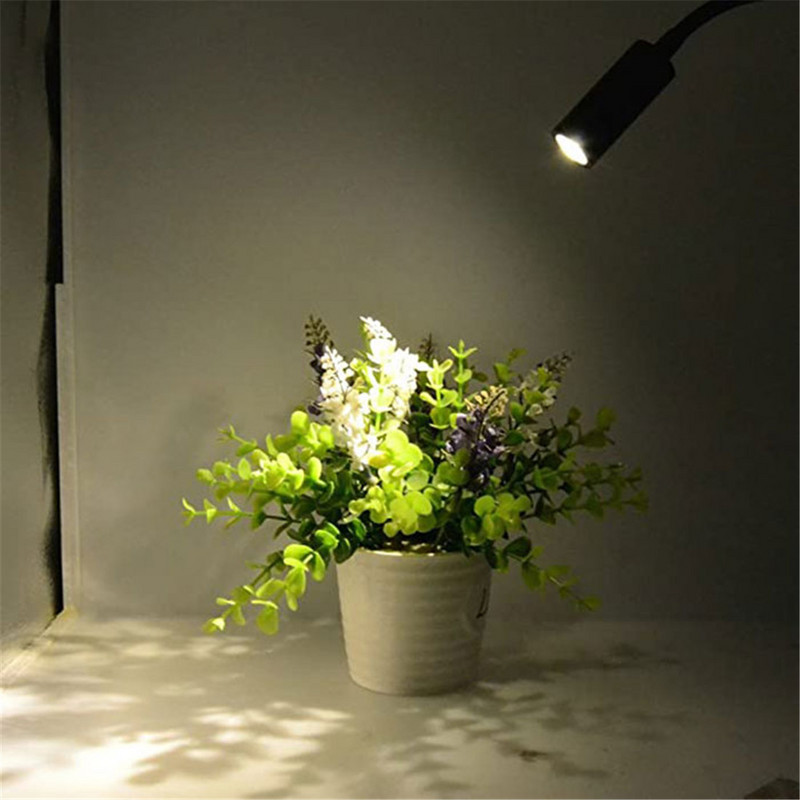 Kištukas Laidinis, lankstus 3 vatai, 3 W, žąsies kaklelio diodinis sieninis šviestuvas, skirtas miegamojo skaitymui Vonios kambaryje su kištuku, juodai baltas