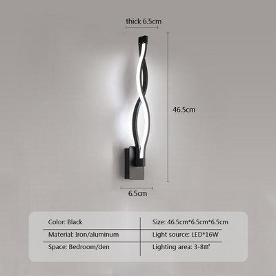 Modern minimalista LED fali lámpa otthoni beltéri fali lámpa nappaliba hálószoba éjjeli mennyezeti fények háttérvilágítással