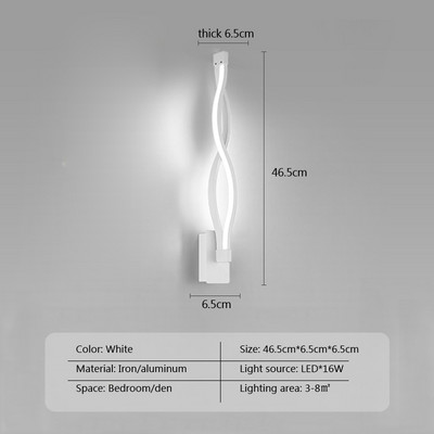 Modern minimalista LED fali lámpa otthoni beltéri fali lámpa nappaliba hálószoba éjjeli mennyezeti fények háttérvilágítással