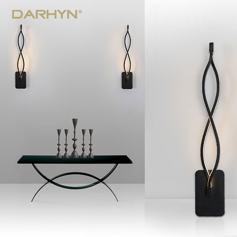 Šiuolaikinė minimalistinė LED sieninė lempa namų vidaus dekoro sieninė lemputė svetainei miegamajam prie lovos blizgesio fono šviesa