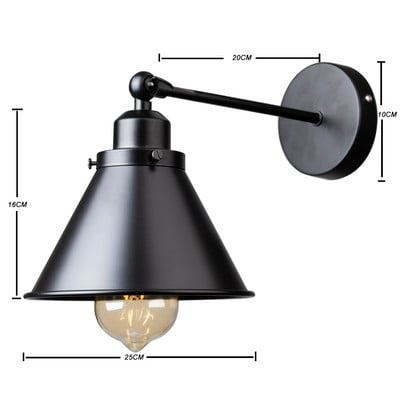 Applique de perete industriale de epocă Lampă de perete Retro 110V-220V E27 Interior Dormitor Baie Balcon Bar Lampă pentru culoar