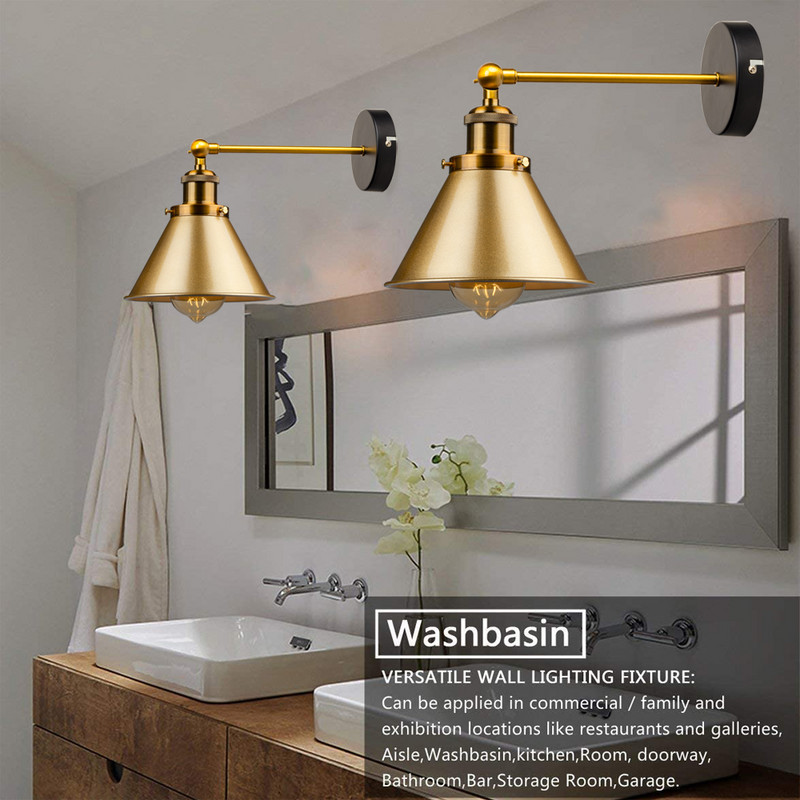 Applique de perete industriale de epocă Lampă de perete Retro 110V-220V E27 Interior Dormitor Baie Balcon Bar Lampă pentru culoar