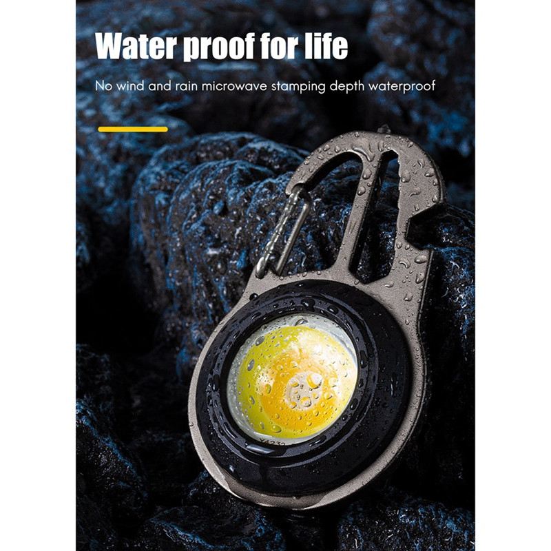 Többfunkciós COB LED mini lámpa törött ablak kalapács csavarkulcs kis üvegnyitó kulcstartó munkalámpák vészlámpa