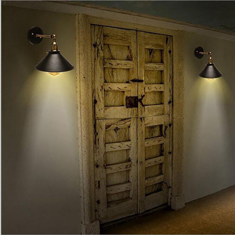 Vintage fali lámpa dugaszoló kapcsolóval Ipari tetőtéri dekorációs villanylámpa éttermekhez Fürdőszoba étkező Beltéri világítás