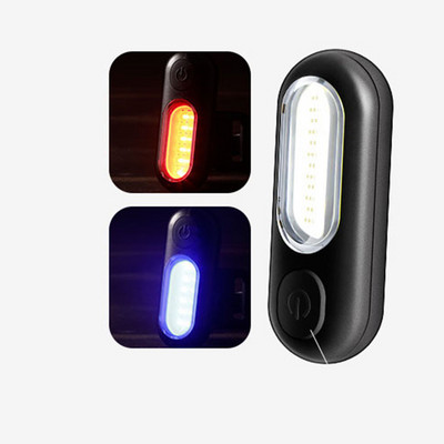 Светлина за велосипед USB акумулаторна задна светлина Планински велосипед LED задни светлини Светкавица COB Предупредителна светлина Нощно колоездене Индукционна лампа за велосипед