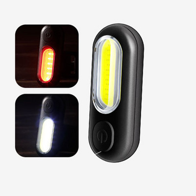 Светлина за велосипед USB акумулаторна задна светлина Планински велосипед LED задни светлини Светкавица COB Предупредителна светлина Нощно колоездене Индукционна лампа за велосипед