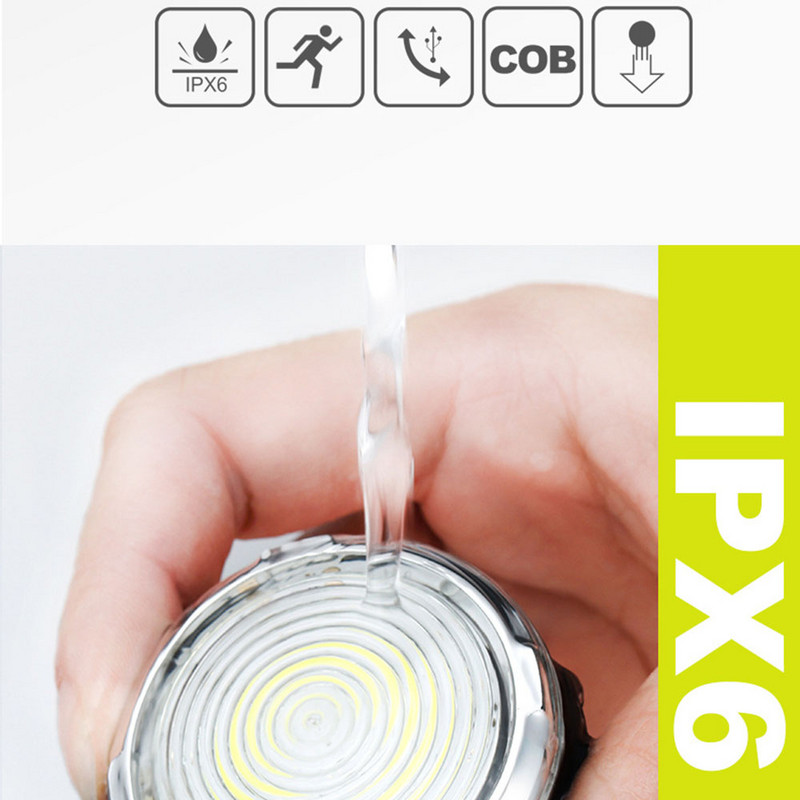 Светлина за велосипед USB акумулаторна задна светлина Планински велосипед LED задни светлини Светкавица COB Предупредителна светлина Нощно колоездене Индукционна лампа за велосипед