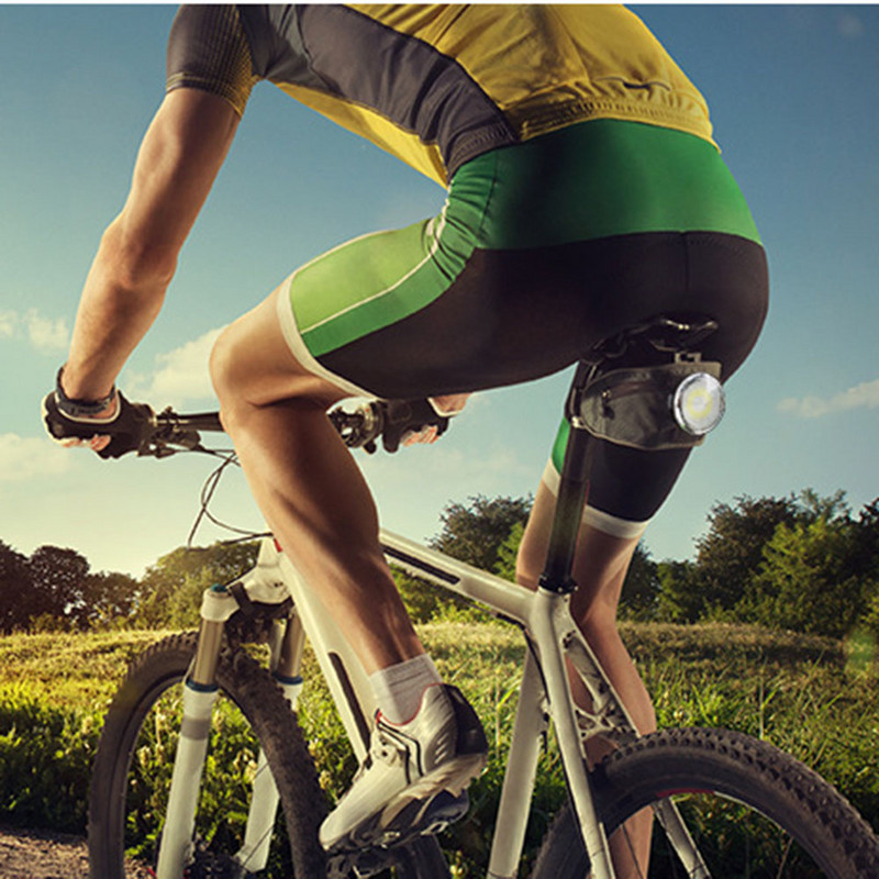 Светлина за велосипед USB акумулаторна задна светлина Планински велосипед LED задни светлини Светкавица COB Предупредителна светлина Нощно колоездене Индукционна лампа за велосипед