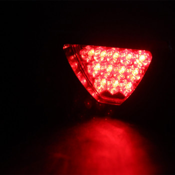 Προειδοποιητικό Τρίγωνο LED Φώτα φρένων Universal 12V Κόκκινο LED Flash Πίσω φώτα Εξωτερικής οδήγησης Αντιβροχικό αντιομίχλης έκτακτης ανάγκης