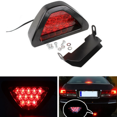 Autó figyelmeztető háromszög LED féklámpák univerzális 12V piros LED villanó hátsó lámpák kültéri vezetés vészhelyzeti esőálló páramentesítő lámpa