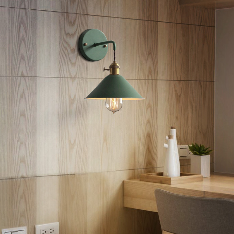 Lampă de perete modernă cu LED Artă din fier Restaurant Cafe Decorație Macarons Lampă Living Dormitor Culoar Scări Noptieră Home Decor