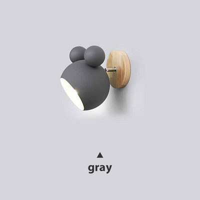 Moderne zidne svjetiljke Cartoon Mickey Styling Coloful zidni svijećnjaci Kuhinja Restoran Macaroon Dekorativna noćna lampa E27