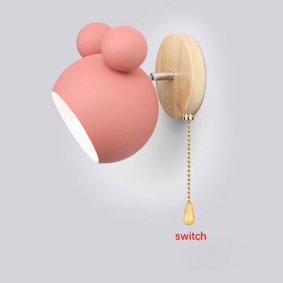 Moderne zidne svjetiljke Cartoon Mickey Styling Coloful zidni svijećnjaci Kuhinja Restoran Macaroon Dekorativna noćna lampa E27