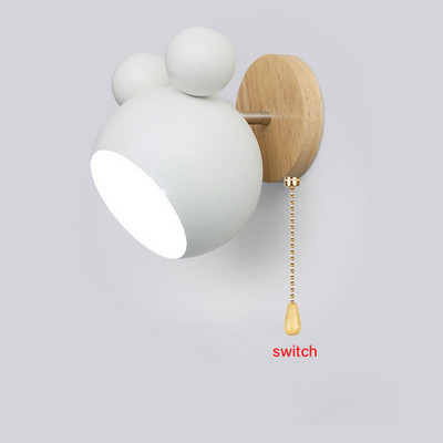 Moderne zidne svjetiljke Cartoon Mickey Styling Coloful zidni svijećnjaci Kuhinja Restoran Macaroon Dekorativna noćna lampa E27