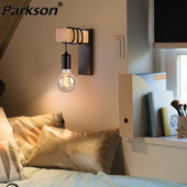 Ρετρό ξύλινο φωτιστικό τοίχου E27 Μοντέρνο μινιμαλιστικό εσωτερικό κρεμαστή απλίκα τοίχου για διακόσμηση σπιτιού Φωτισμός κρεβατοκάμαρας Φωτισμός σκάλας