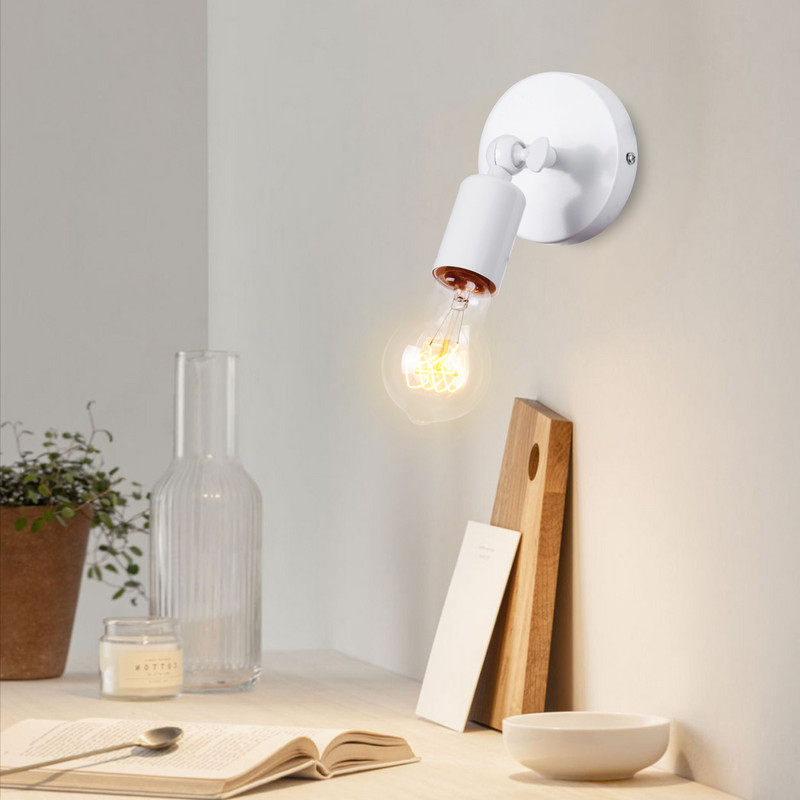 Vintage Retro fali lámpa Lámpa éjjeli lámpához Hálószoba padlás folyosó Lépcső Lakásdekoráció Vas beltéri E27 LED lámpatest