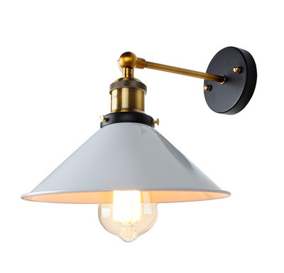 Vintage zidna lampa, unutarnja rasvjeta, zidna svjetiljka s prekidačem, retro grudnjak, crno-bijela navlaka, noćne lampe, E27, za dom i trgovinu