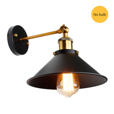 Vintage zidna lampa, unutarnja rasvjeta, zidna svjetiljka s prekidačem, retro grudnjak, crno-bijela navlaka, noćne lampe, E27, za dom i trgovinu