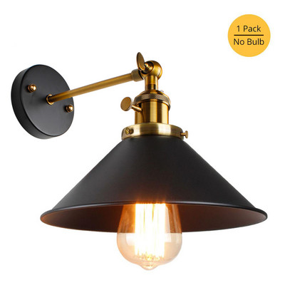 Vintage zidna lampa, unutarnja rasvjeta, zidna svjetiljka s prekidačem, retro grudnjak, crno-bijela navlaka, noćne lampe, E27, za dom i trgovinu
